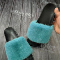Тапочки женские из норки