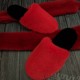 Женские тапочки из норки и овчины с закрытым носом Женские тапочки из норки и овчины с закрытым носом