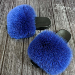 Женские тапочки из меха песца