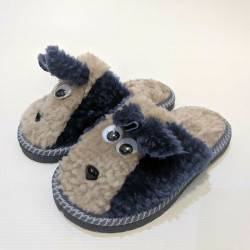 Детские тапочки  из натурального меха овчины (Кёрли)