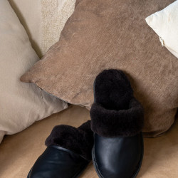 Мужские Тапочки из натуральной кожи ( PREMIUM )