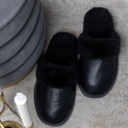 Мужские Тапочки из натуральной кожи ( PREMIUM )